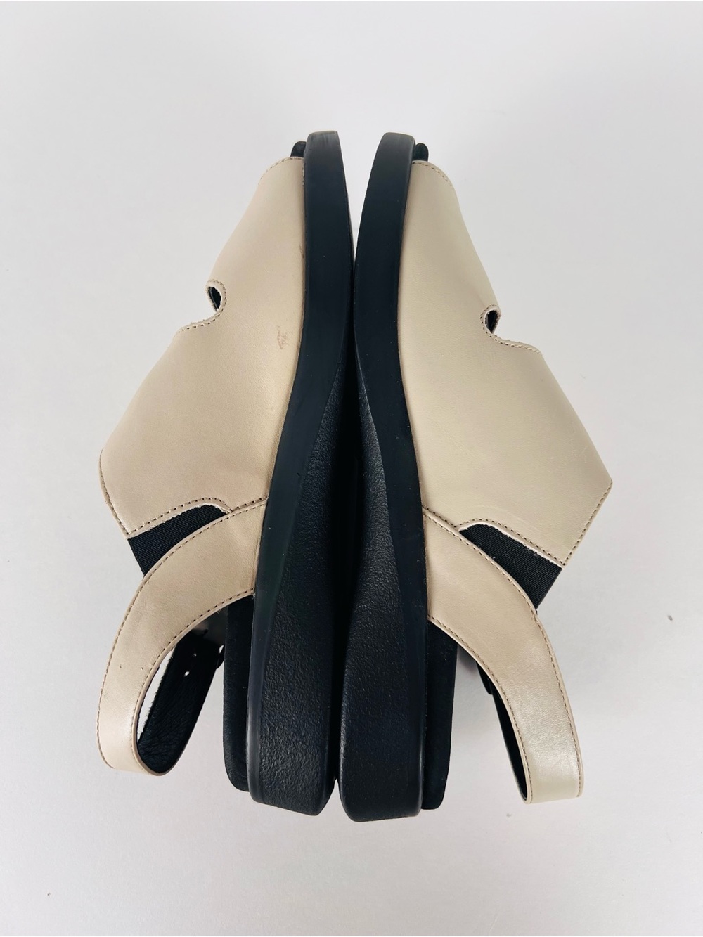 Wolky Nimes Leather Slingback Sandal in Linen Size 8 - Picture 8 of 15